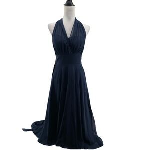 Lan Ting Convertible Dress Women's 4* Navy Blue Wedding‎ Bridesmaids Event NEW